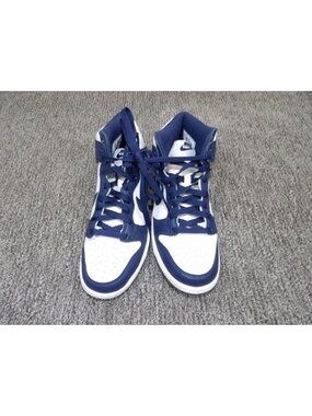 Nike Dunk High Retro Sneakers In Blue & White – Boys Size 5.5Y